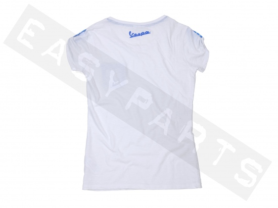Piaggio T-Shirt VESPA Dames Wit Camouflage